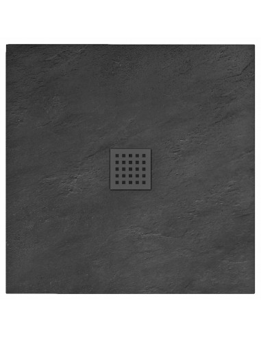Brodzik Prysznicowy Kamienny 90 x 90 Black Rock Czarny