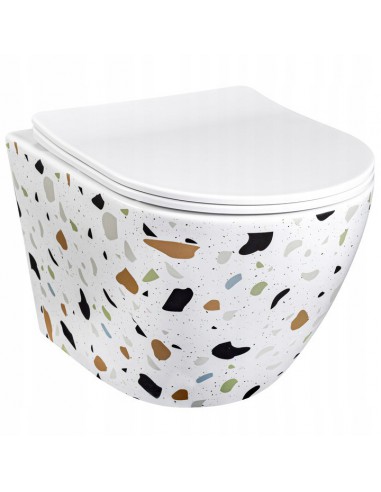 Misa WC Podwieszana Carlos Slim White Terazzo