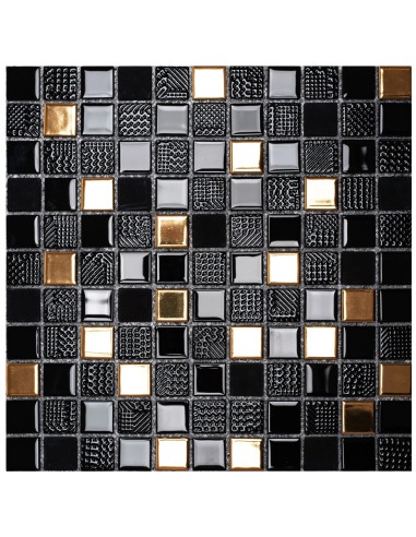 Ceramiczna Mozaika  322155 Czarno- Złoty