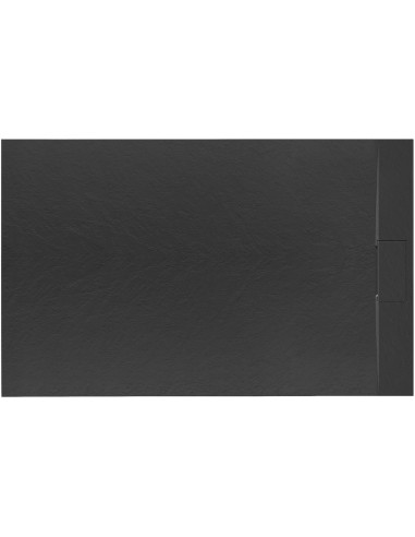 Brodzik Prysznicowy Bazalt Black 80 x 100 cm Czarny