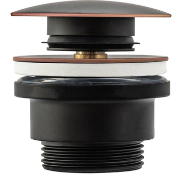 Korek Umywalkowy Uniwersalny Klik-Klak Czarny Postarzany