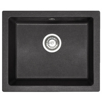 Zlewozmywak Kuchenny Granitowy NELS Czarny Nakrapiany