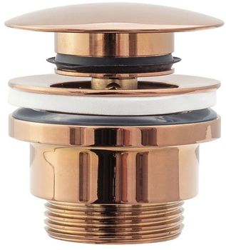 Korek Umywalkowy Uniwersalny Klik-Klak Różowe Złoto