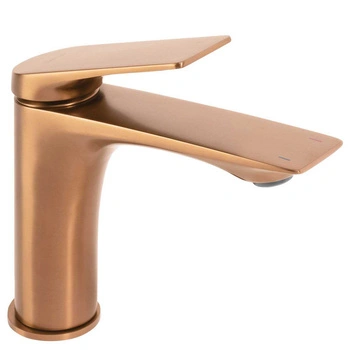 Bateria Umywalkowa Avalon Miedź Szczotkowana Niska