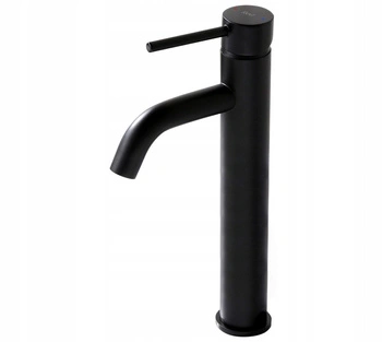 Bateria Umywalkowa Lungo Czarna Wysoka