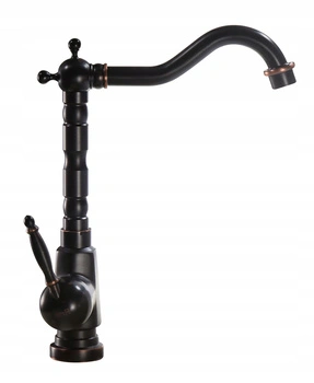 Bateria Umywalkowa Bona Czarna Postarzana Wysoka