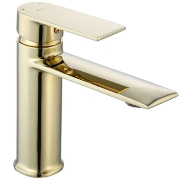 Bateria Umywalkowa Veneta Złota Niska