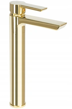 Bateria Umywalkowa Argus Złota Wysoka