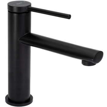 Bateria Umywalkowa Oval Czarna Niska