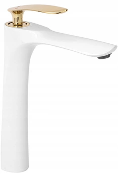 Bateria Umywalkowa Orbit White Gold Wysoka