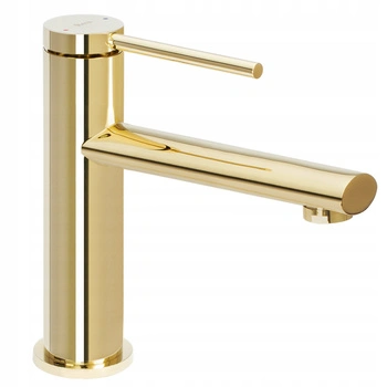 Bateria Umywalkowa Oval Złota Niska