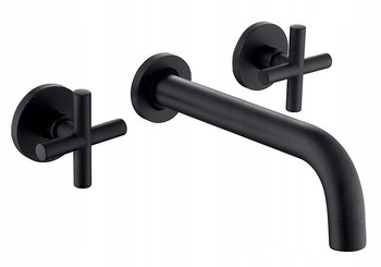 Bateria umywalkowa podtynkowa Exit Czarna + BOX