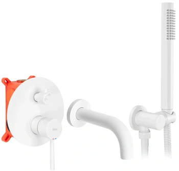 Bateria Wannowa Podtynkowa Lungo Biała + BOX