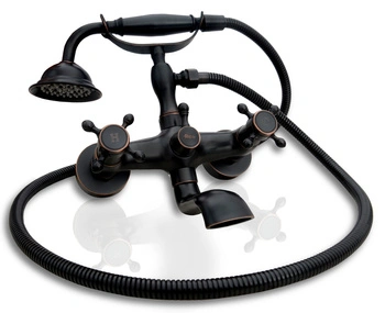 Bateria Wannowa Retro Czarna Postarzana