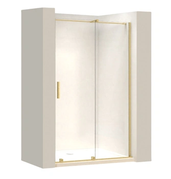 Drzwi Prysznicowe Przesuwne Montana Złoto Szczotkowane