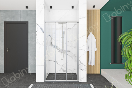 Drzwi Prysznicowe Przesuwne Alex Chrom