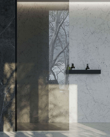 Półka Łazienkowa Prysznicowa SF02 45 cm Czarny Mat