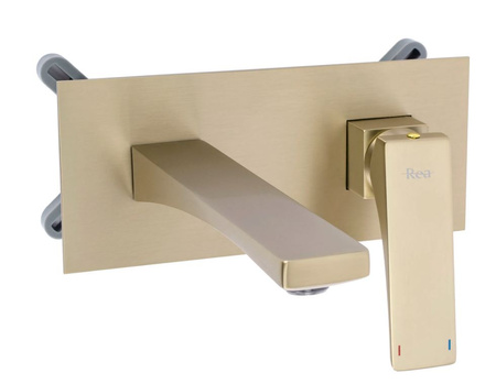 Bateria Umywalkowa Podtynkowa Joe Złota Szczotkowana