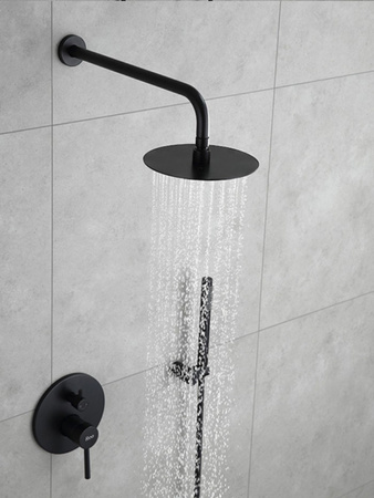 Zestaw Natryskowy Podtynkowy Lungo Czarny