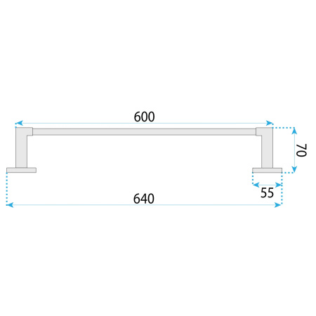 Wieszak Łazienkowy Jednoramienny Nico 5901 Złoty