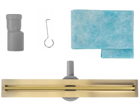 Odpływ Liniowy Neox Slim Pro Złoty Połysk 360°