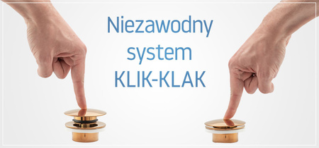 Syfon Umywalkowy Uniwersalny Z Korkiem Klik-Klak Miedź Szczotkowana
