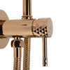 Bateria Bidetowa Podtynkowa Lungo Loop Diamond Miedź
