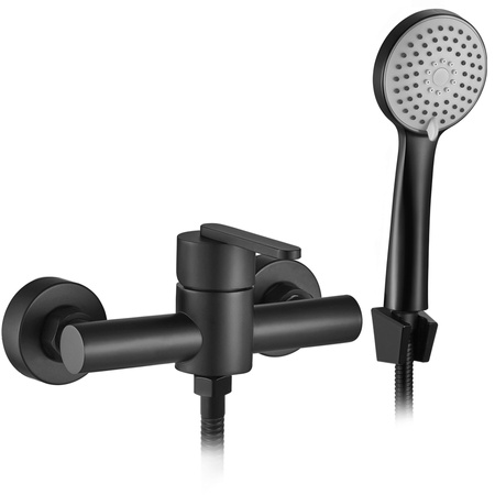 Bateria Prysznicowa Ścienna Ontario Czarna