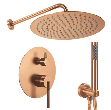 Zestaw Natryskowy Podtynkowy Argon Miedź Szczotkowana + BOX