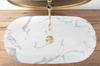 Umywalka Nablatowa Cleo 81 Shiny Marmo