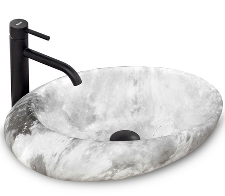 Umywalka Nablatowa Roxy C Stone L.Grey