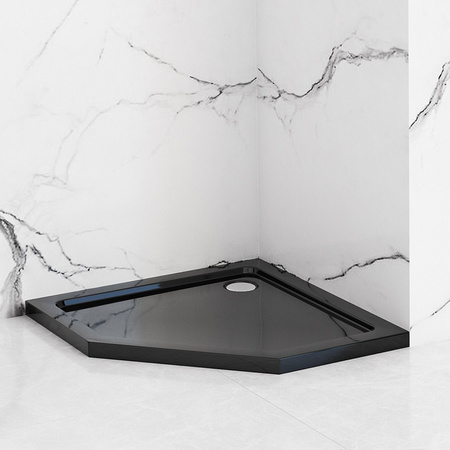 Brodzik Prysznicowy Diamond Czarny 90x90 cm