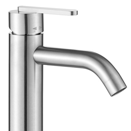 Bateria Umywalkowa Ontario Nikiel Szczotkowany Wysoka