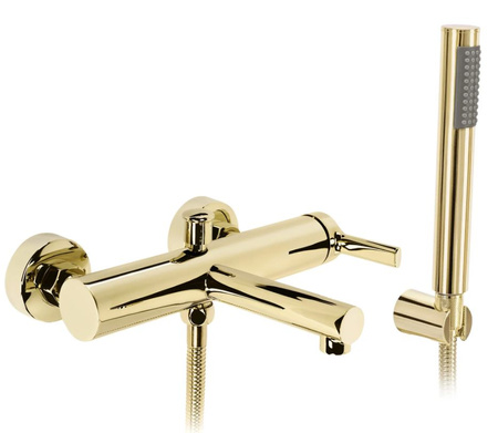 Bateria Wannowa Ścienna Pixel Złota