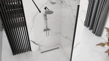 Ścianka Prysznicowa Aero Intimo Czarny Mat