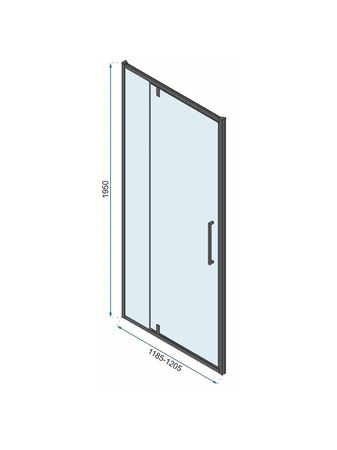 Drzwi Prysznicowe Otwierane Rapid Swing Chrom