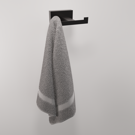 Wieszak Łazienkowy Dwuramienny Oste Czarny Mat