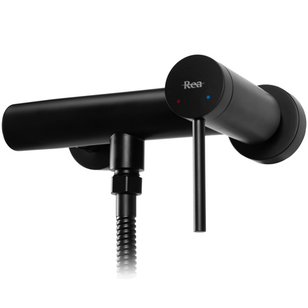 Bateria Prysznicowa Ścienna Clif Czarna