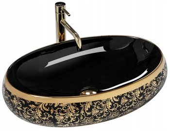 Umywalka Nablatowa Meryl Black Gold