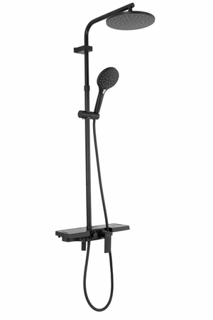 Zestaw Prysznicowy Natryskowy z Półką Santos Black