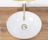 Umywalka Nablatowa Sofia White Gold