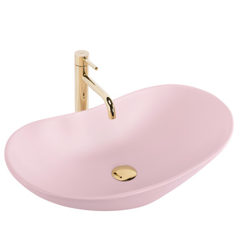 Umywalka Nablatowa Royal 61 Powder Pink Matt