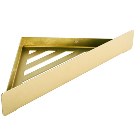 Półka Łazienkowa Narożna SF07 Złota Szczotkowana