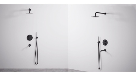 Zestaw Wannowo-Prysznicowy Podtynkowy Lungo Czarny