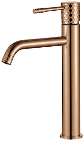 Bateria Umywalkowa Lungo Diamond Miedź Wysoka