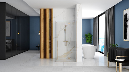 Kabina Prysznicowa Fargo Gold 90x90 Złota