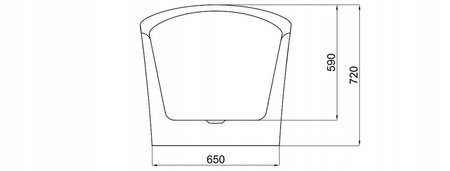 Wanna Akrylowa Wolnostojąca Ferrano 160