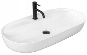 Umywalka Nablatowa Aura 81 White