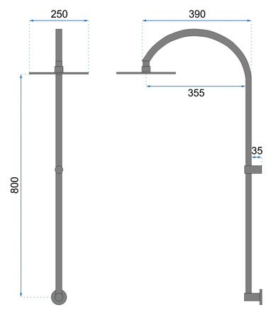 Czarny Zestaw Natryskowy Lugano Black