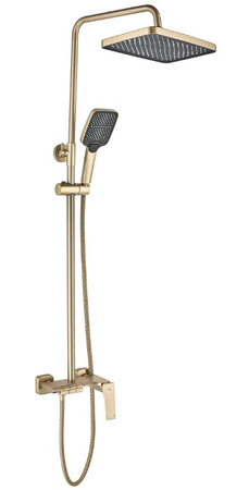 Zestaw Natryskowy Natynkowy Joe Złoty Szczotkowany